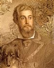 Anthony Frederick Sandys Canvas Paintings - Portrait Of Cyril Flower, Lord Battersea